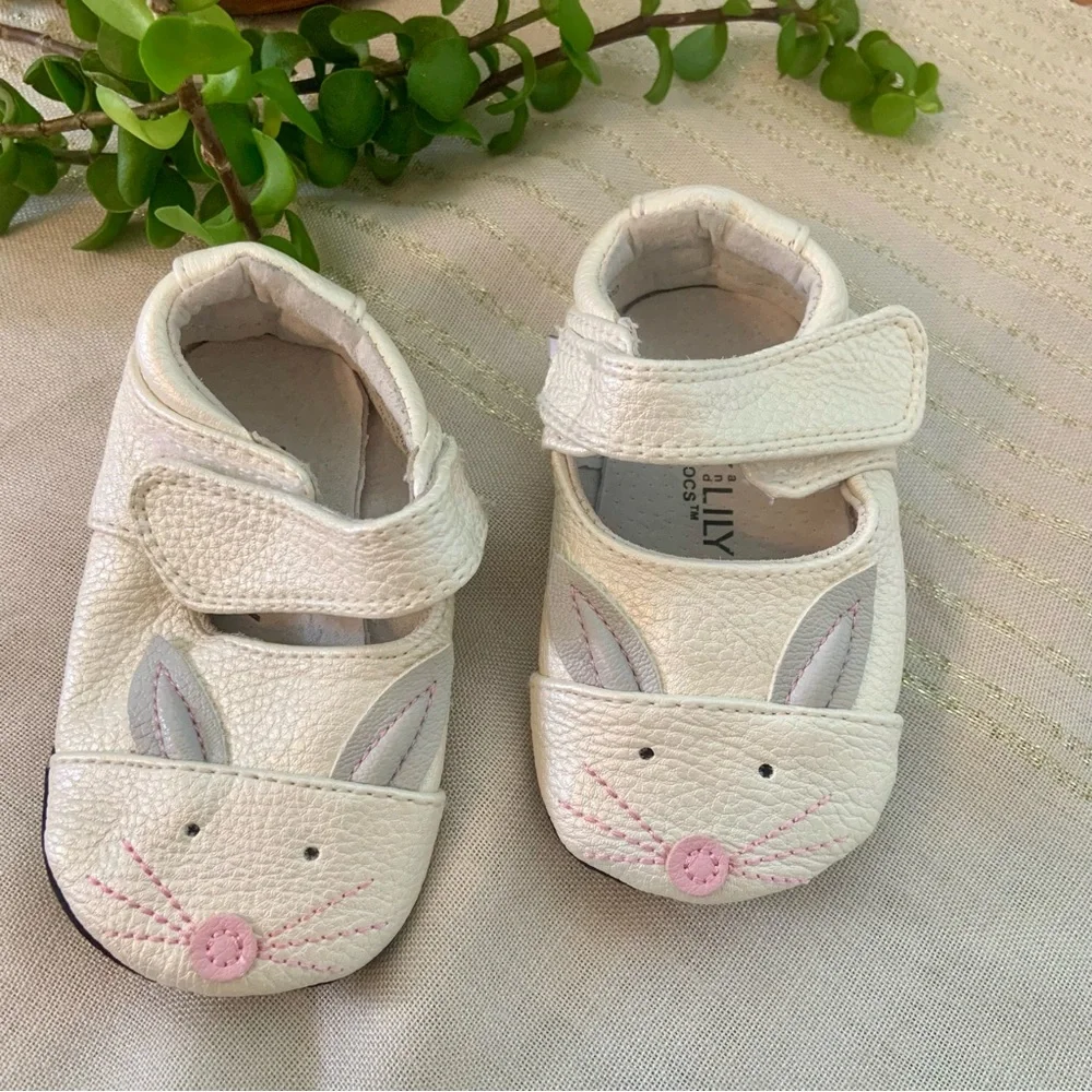 Jack and Lily My Mocs Leather Bunny Shoes